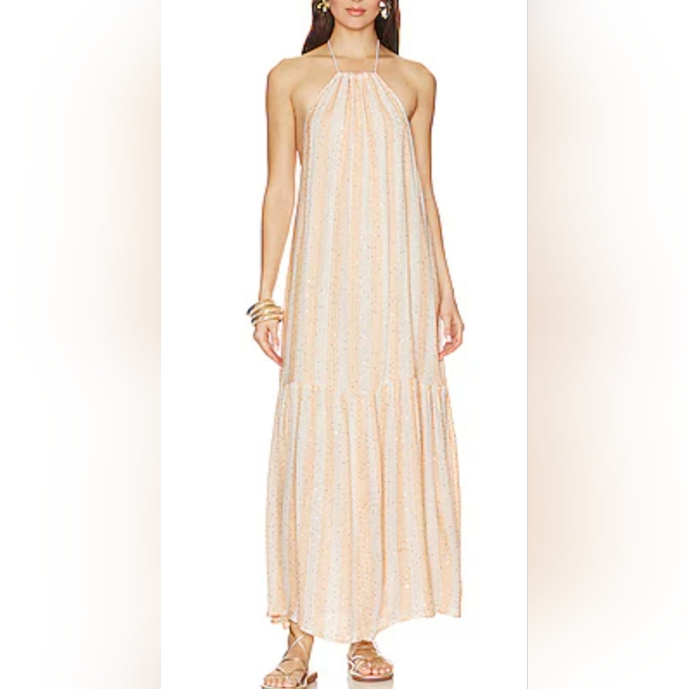 Zahara in Saint Barth Stripes off White Beige Sundress Size XS/S